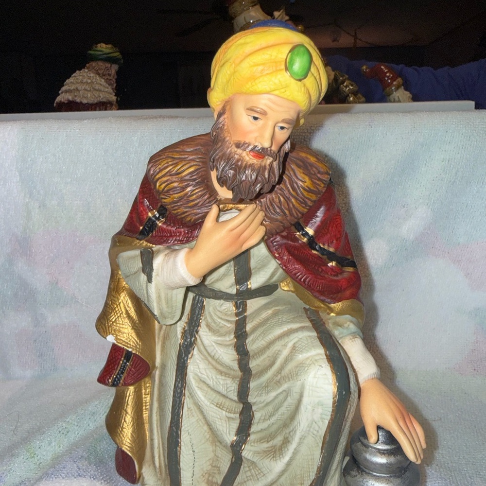 Colorful Wise Man Figurine